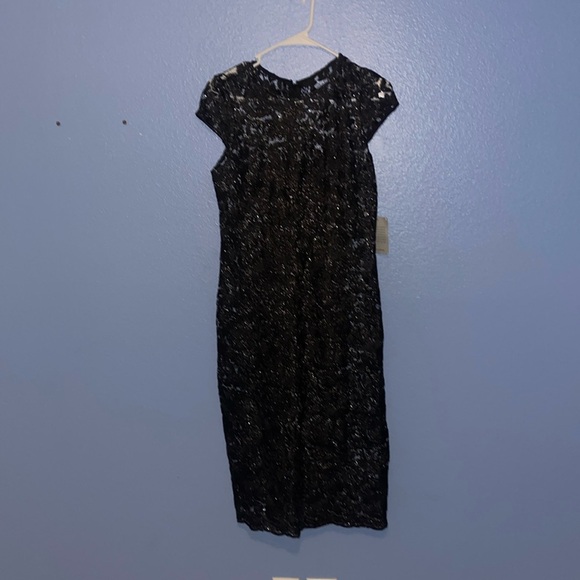 Marina Black Full Lace Midi Dress - size 6 - NWT. B1